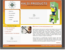 Tablet Screenshot of kalsipresses.com